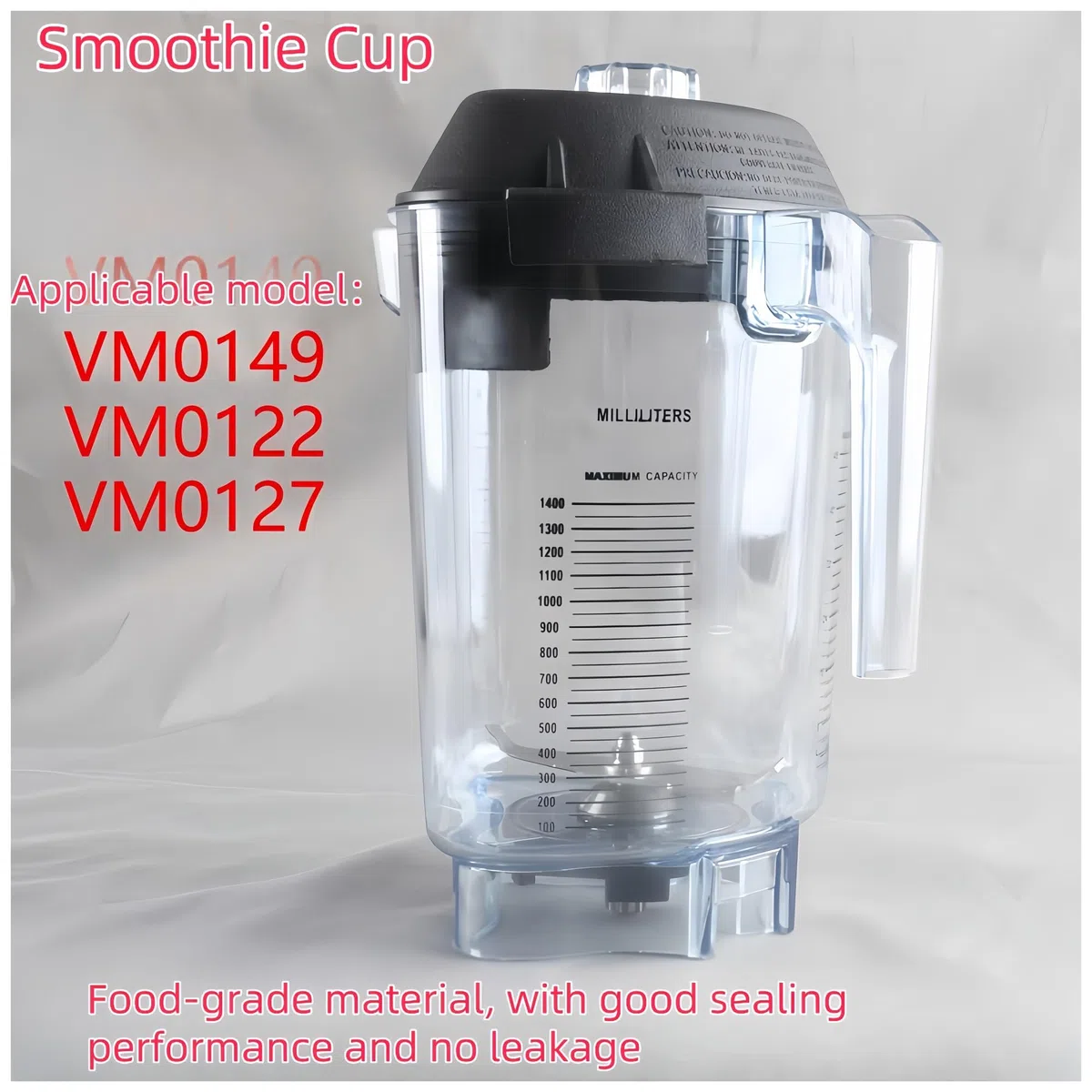 [Compatible con la licuadora Vitamix] Repuesto de vaso for licuadora VM0149/VM0122/0127, vaso for licuadora con juego de cuchillas, vaso for bebidas frías de Tritan de grado alimenticio, vaso for licu