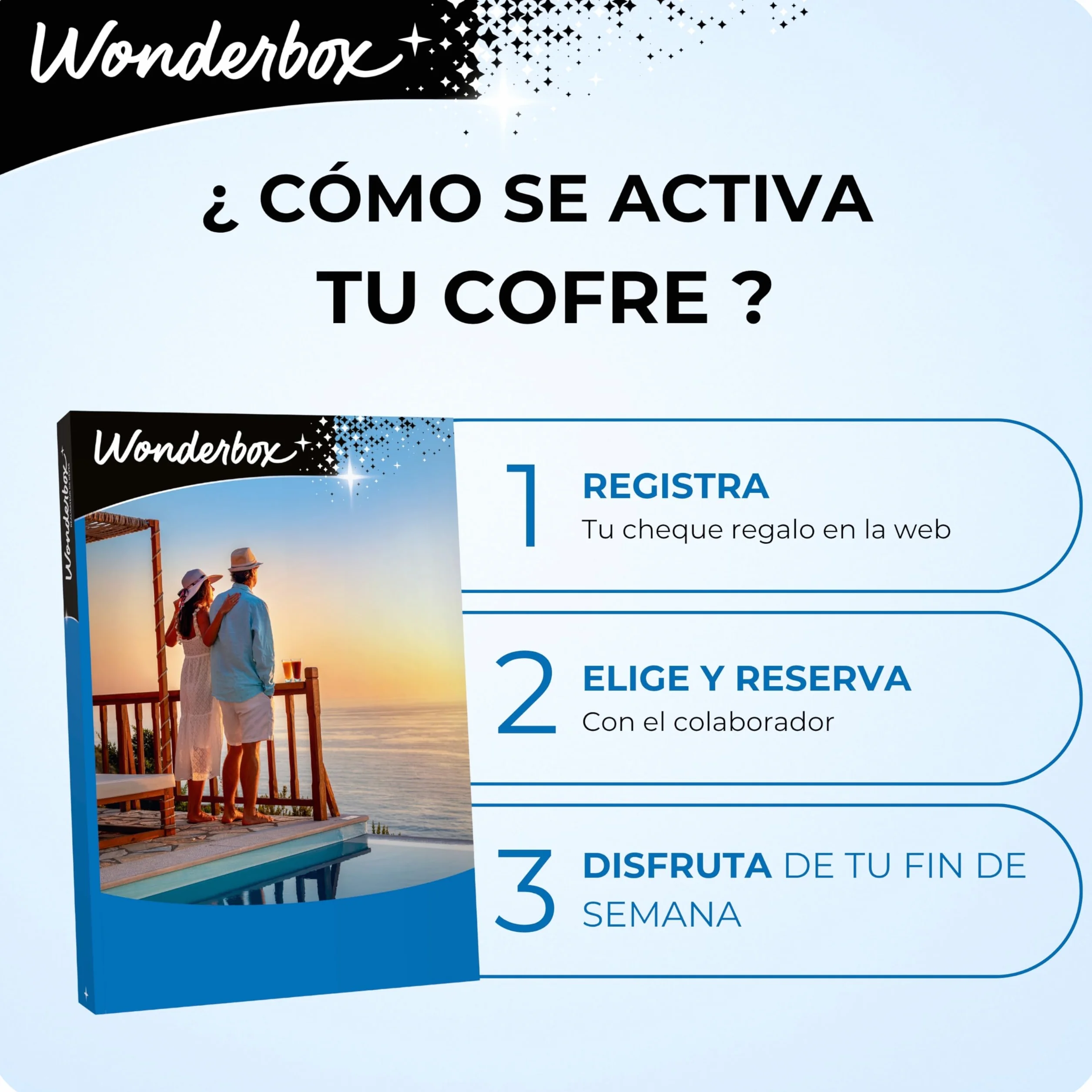 WONDERBOX - Caja regalo - Vivan Los Novios Pasion | 1 con desayuno y cena o bienestar - Más de 700 estancias - Hoteles de 4*, estancias con cena gastronómica, balnearios