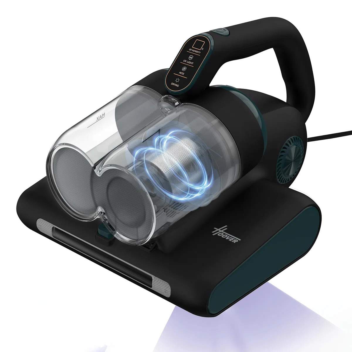 Hoover HMC5 Core Aspiradora de Mano para Colchones | 4 Funciones Auto | Beat&Roll, Aspiración, Luz UV y Secado, Ligera, Antiácaros para Camas, Sofás y Tapizados, 400W
