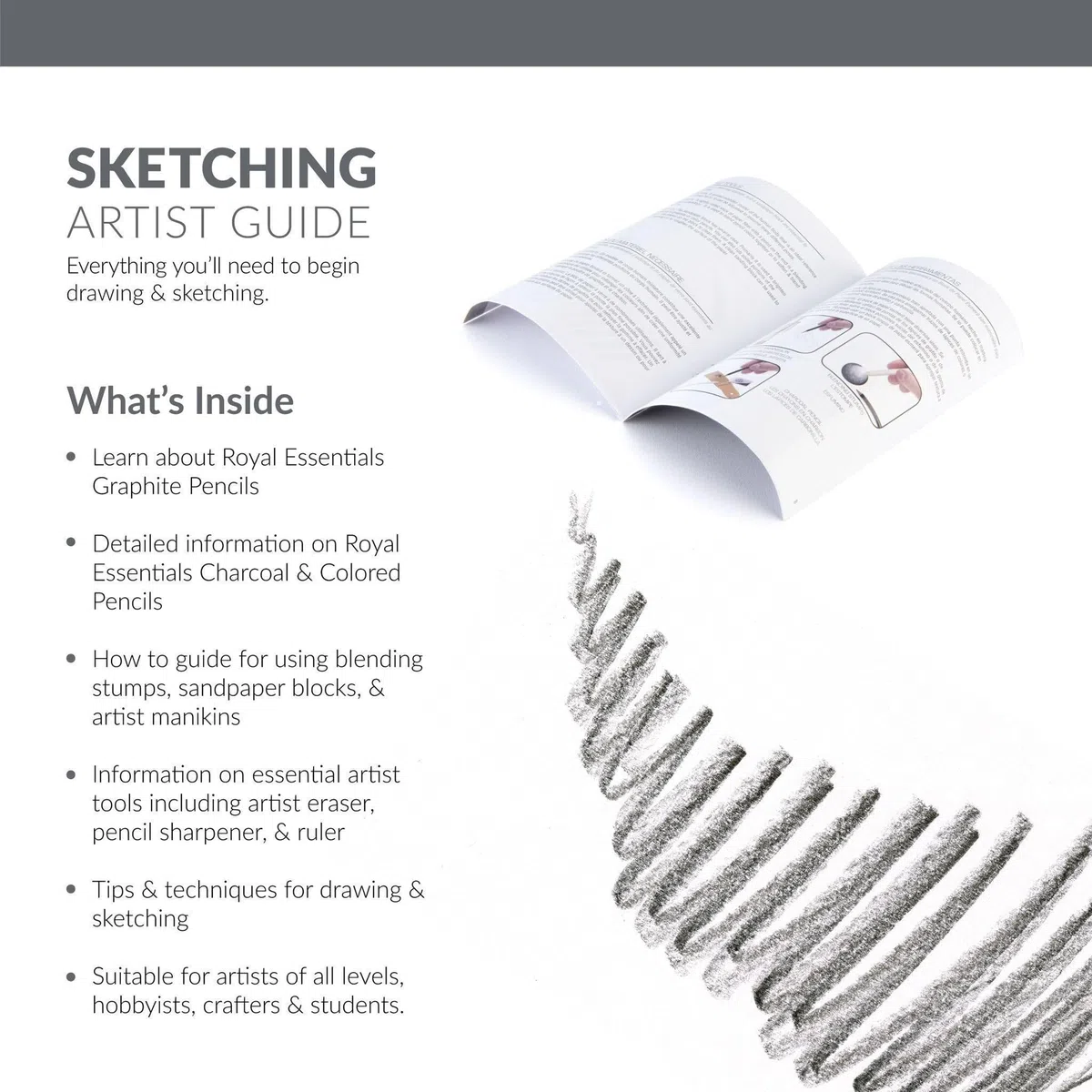 Royal & Langnickel RSET-ART8100 - Maletín con material para dibujo (134 piezas), multicolor