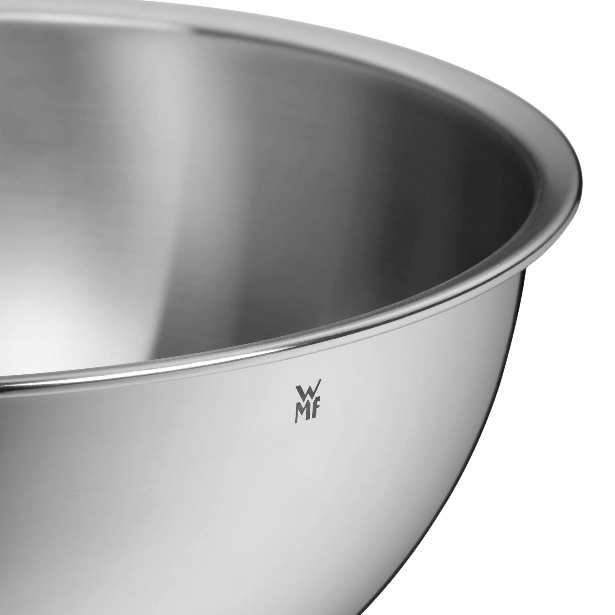 WMF Bol Gourmet - Set de 4 Cuencos de Mezcla (0,75L, 1L, 2L, 2,75L), Apilables, Acero Inoxidable Cromargan 18/10, Apto para Lavavajillas