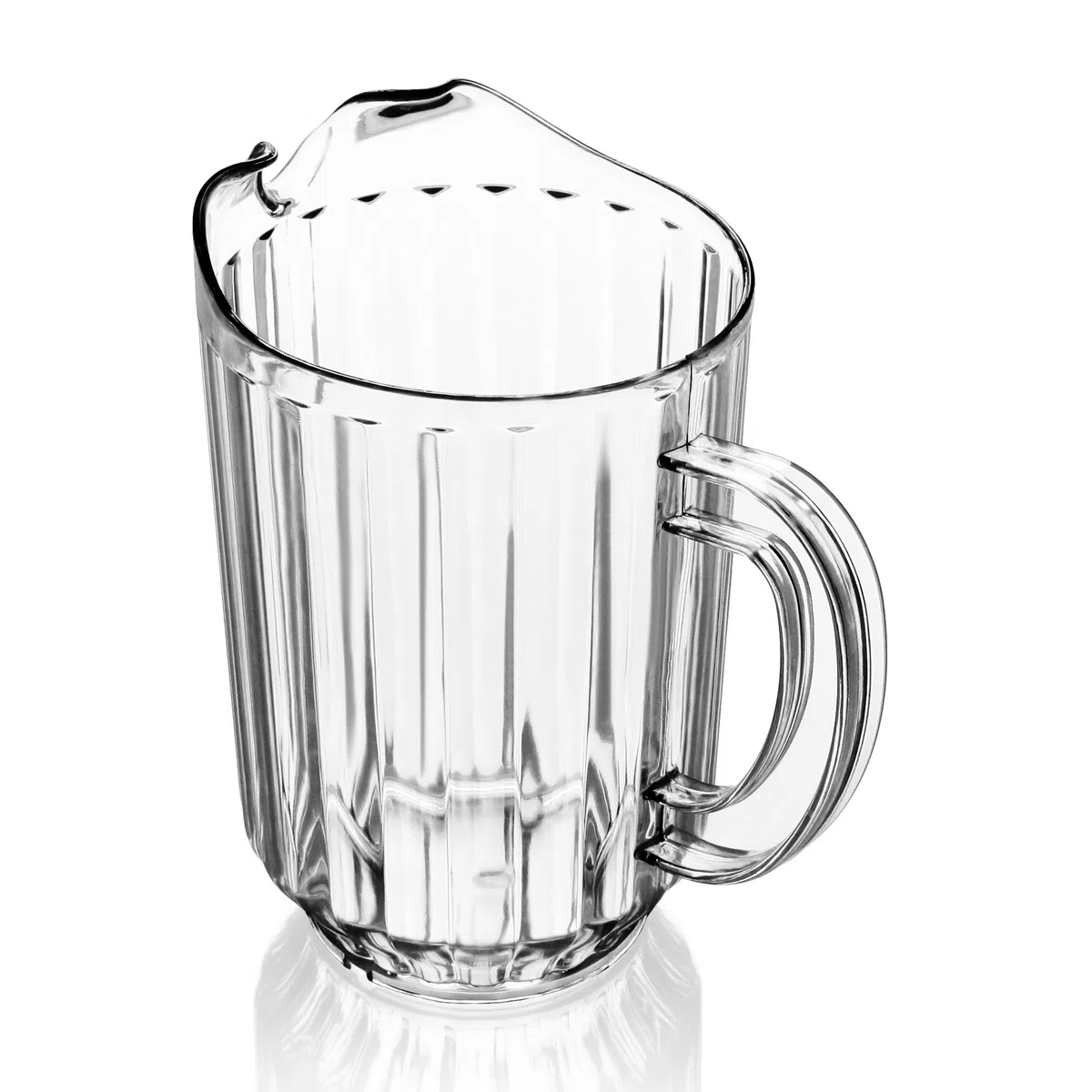 Nueva estrella 46113 policarbonato plástico restaurante agua Pitcher, 60-Ounce, transparente, juego de 12