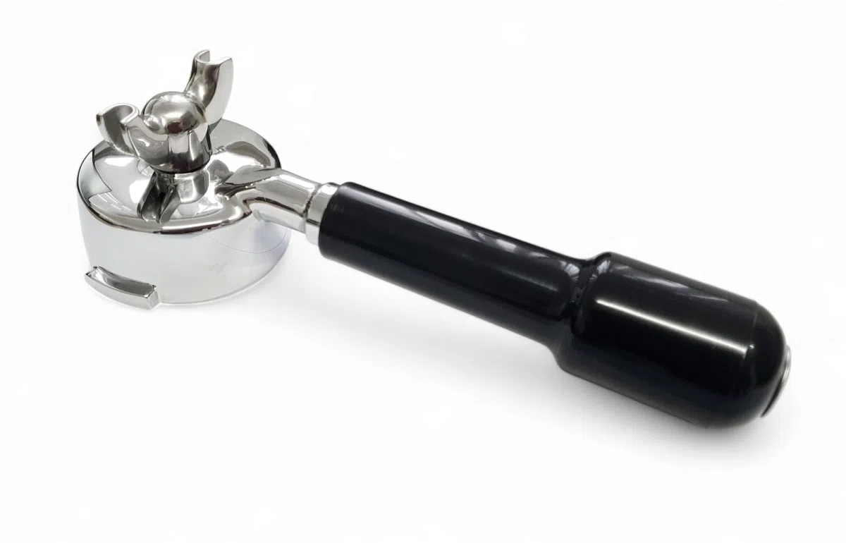 Portafiltro de repuesto para máquinas de espresso SAGE/BREVILLE de 58 mm, 2 boquillas, sin cesta