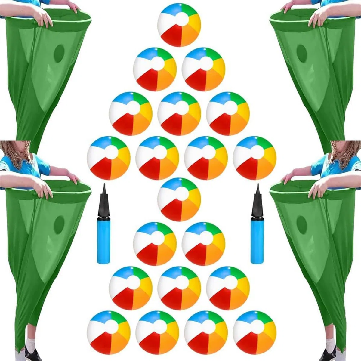 Juego Al Aire Libre Granny Pants | Pantalones Gigantes EláSticos Con Pelotas Y Bomba De Inflado,Divertido Lanzamiento Para Fiestas En El JardíN NiñOs Adultos