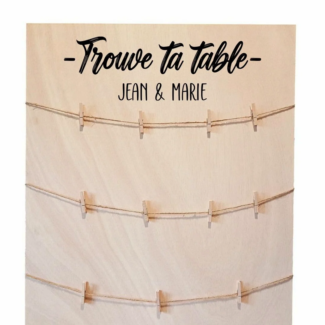 Seating Plan Boda Rústica en Madera y Cuerda hasta 12 Mesas, 60 x 80 cm, Tablero para Colocar el Plan de Asientos de Tus Invitados, Seating Chart, Seating Plan Original