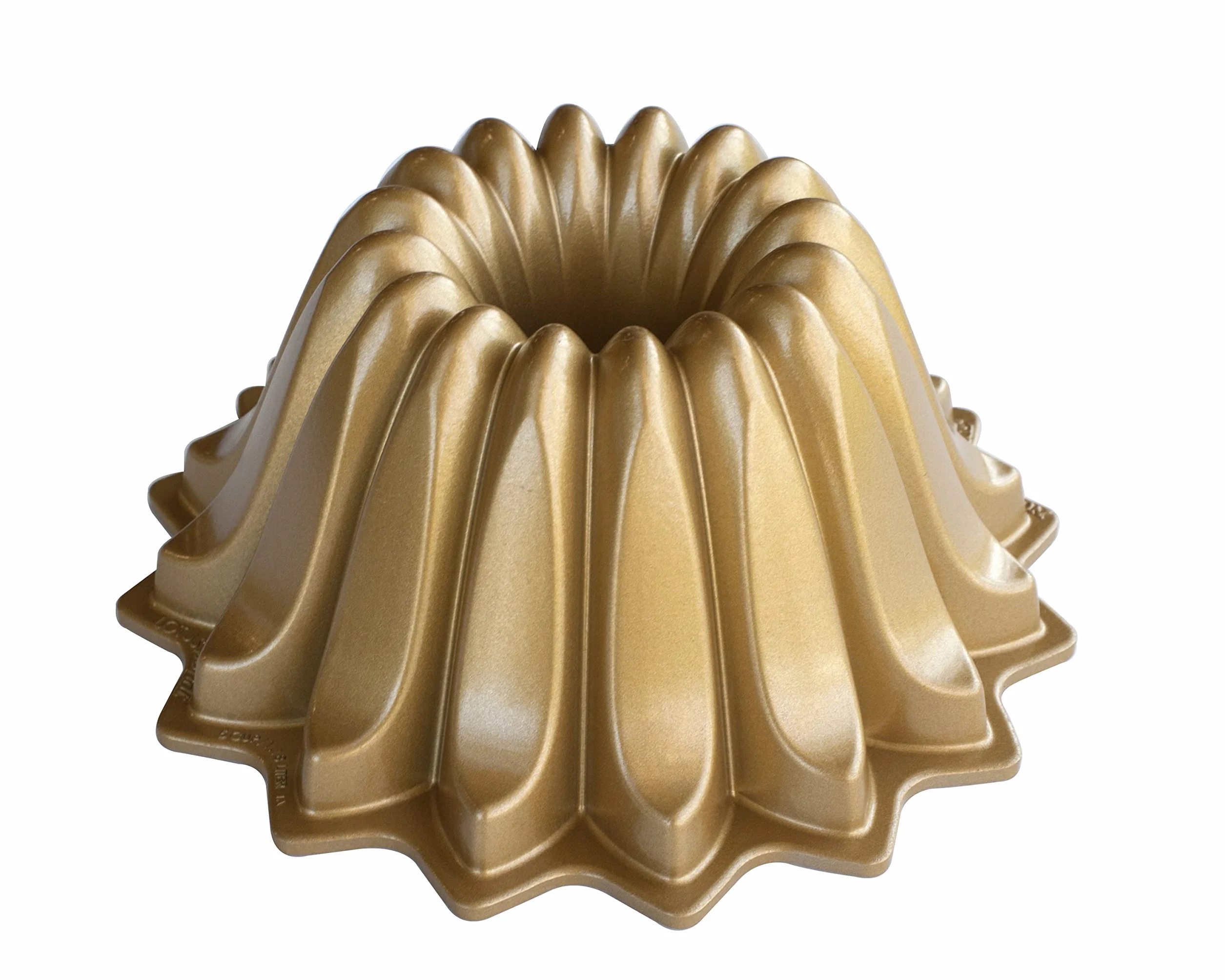 Nordic Ware Molde de aluminio dorado, 21,6 cm