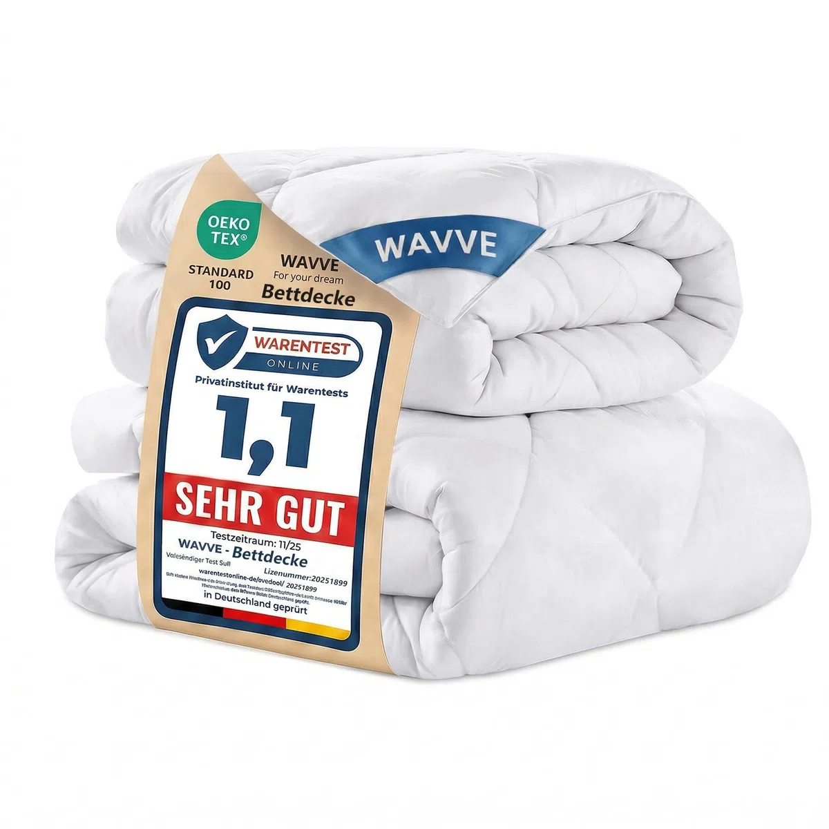 WAVVE Edredón Relleno Nórdico 220x240 cm para Cama 135 150, Juego de 2 Piezas Verano 150gr/m² + 4 Estaciones 300gr/m² = Invierno 450gr/m² Fibra, Blanco