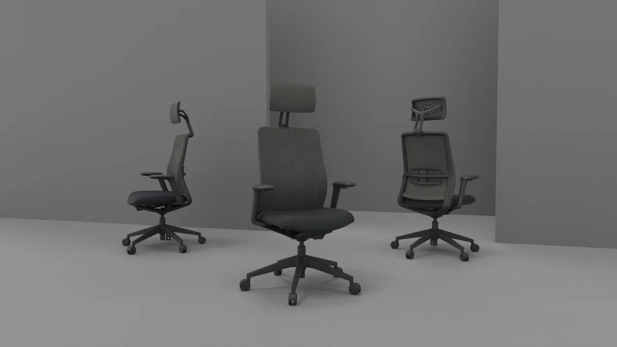 Silla Profesional de Oficina Actiu A+S Work Carbon Black, Silla de Escritorio con Respaldo en Malla, Asiento, Brazos, Lumbar, Cabezal Regulables a Medida +120kg (con Cabezal)