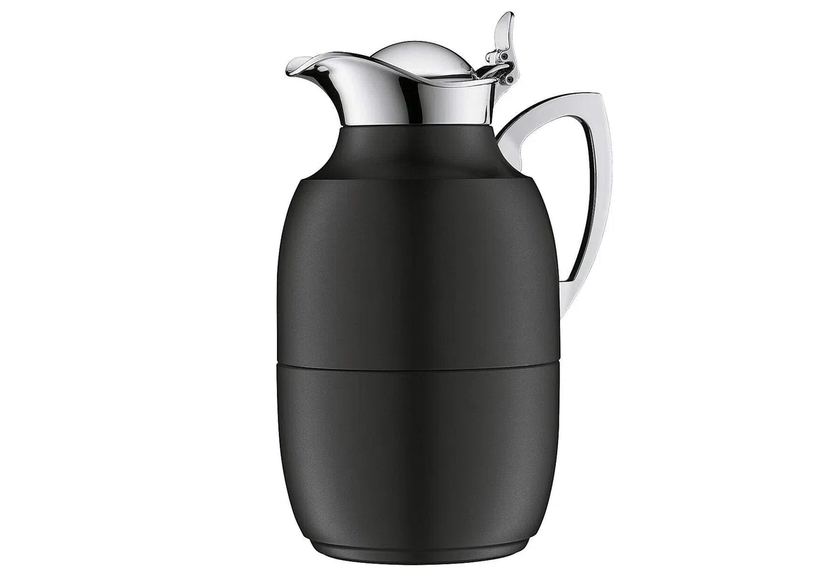 Alfi Juwel - Jarra aislada, color negro satinado, 1 l