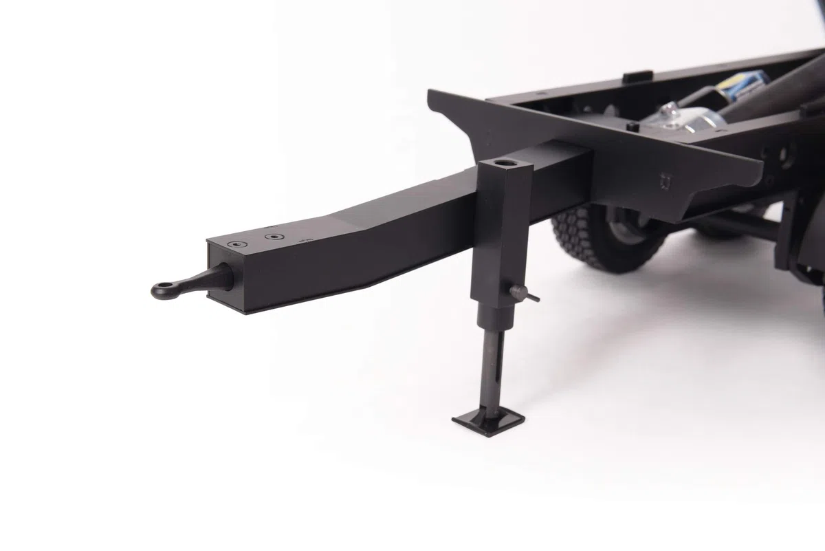 Carson Modellsport 500907425 Remolque de 2 Ejes con Centro de inclinación 1:14 - Montaje de Modelo de camión RC Compatible con Tamiya, Accesorios a Escala 1:14