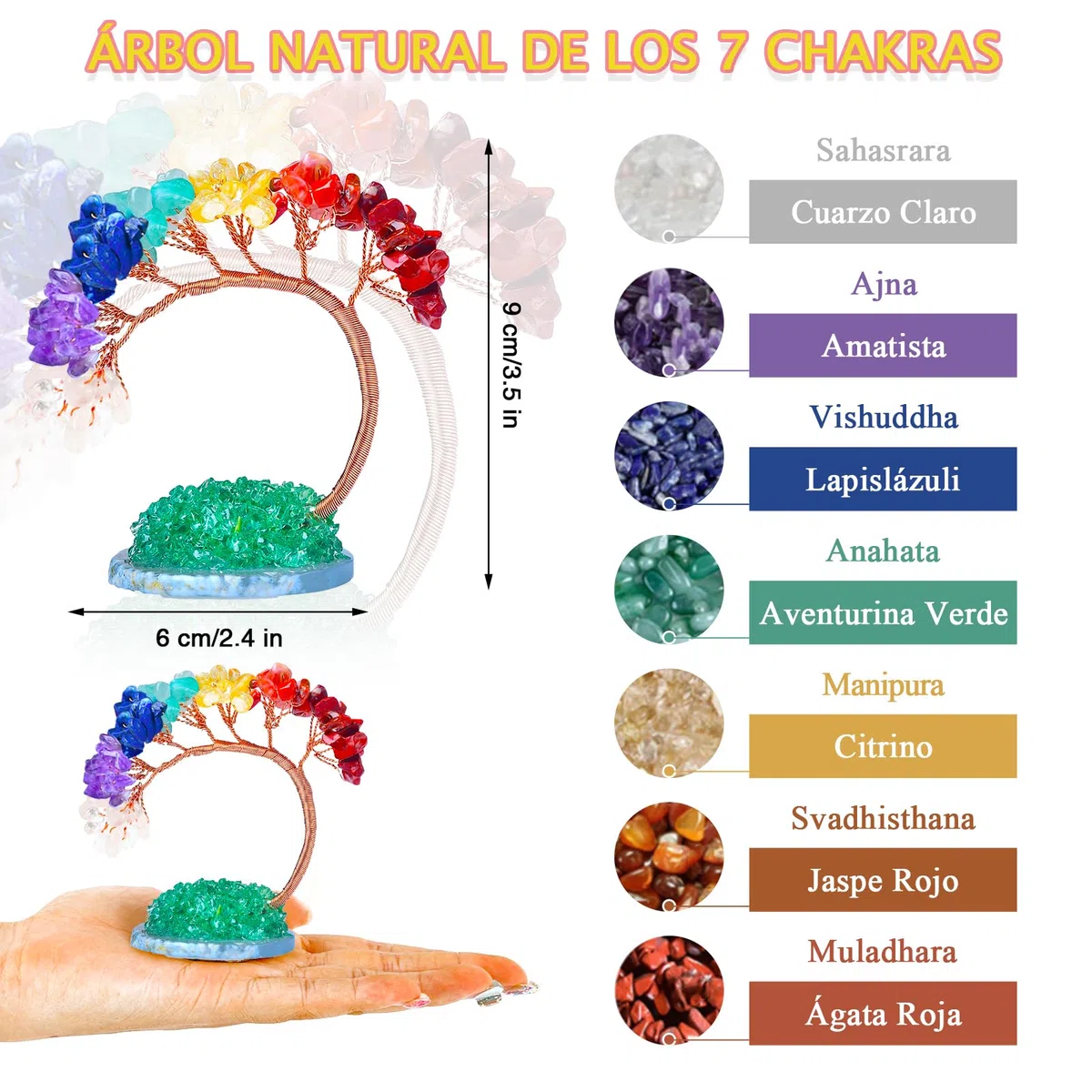 Calendario de Adviento de cristal 2025, 24 sorpresas con árbol de cristal de chakra, 23 rocas naturales y piedras preciosas para aprender, coleccionar, calendario de Adviento de Navidad, regalo para