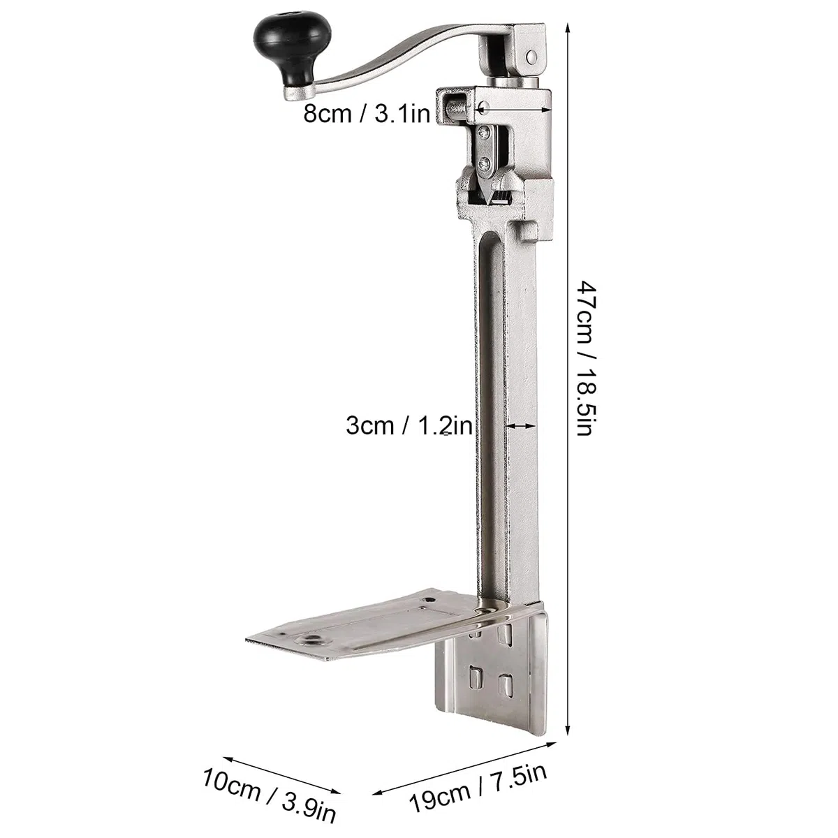 Ejoyous Abrelatas Manual Abrelatas Manual Estructura Robusta Abrelatas Resistente para para Fábricas De Alimentos para Bares para Restaurantes para Hoteles