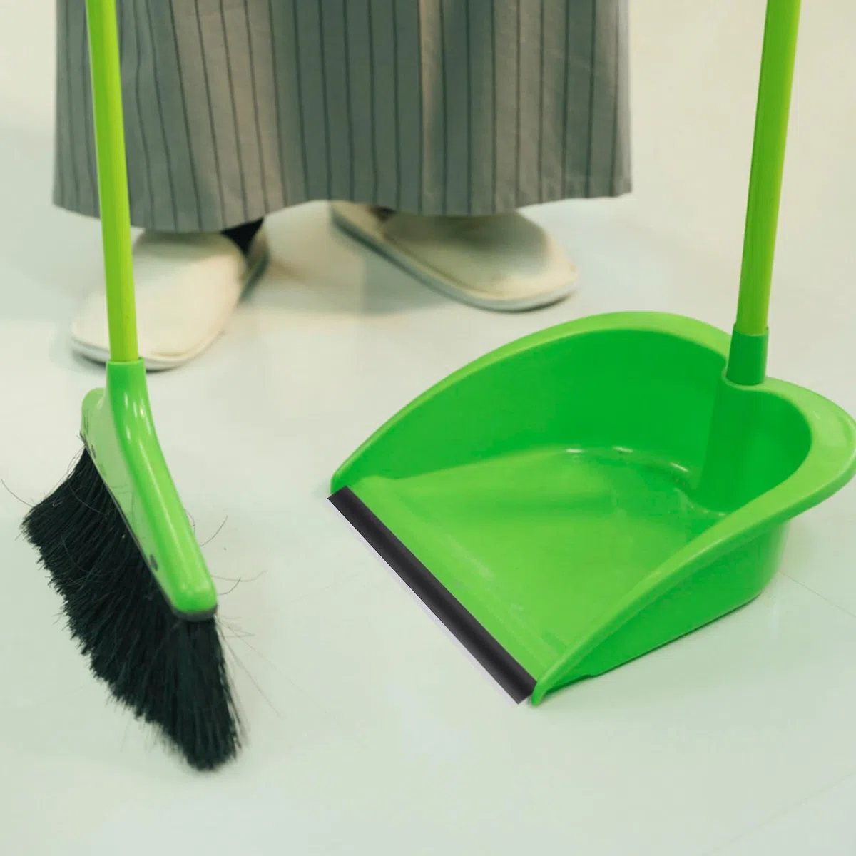 ibasenice 4 Tiras de Goma de Repuesto Accesorio de Goma Fáciles de Instalar y Reemplazar para Recogedor de Basura Negro para Recogedores y Escobas Hogar