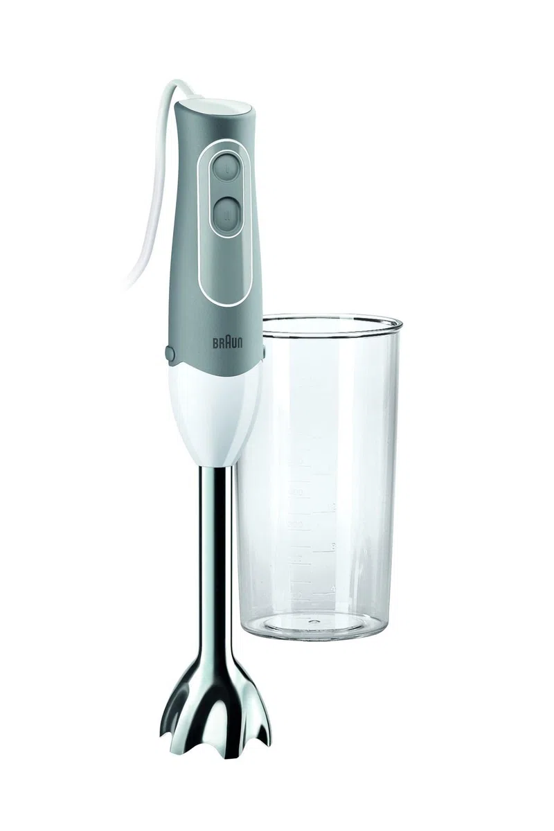 Braun MQ500 Soup - Batidora, 600 W, plástico, acero inoxidable, color gris