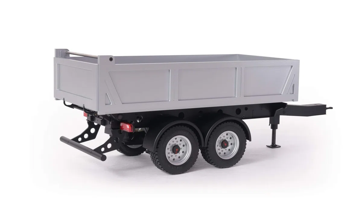 Carson Modellsport 500907425 Remolque de 2 Ejes con Centro de inclinación 1:14 - Montaje de Modelo de camión RC Compatible con Tamiya, Accesorios a Escala 1:14