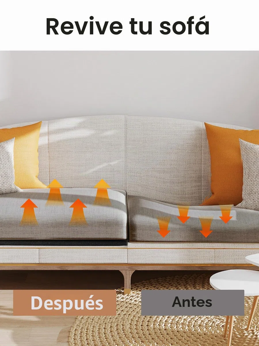 Cojines para asiento de sofá de 60 x 60 x 5 cm, 6 unidades, inserto de cojín, cojín de repuesto para asiento de sofá, cojín elevador de silla para adultos, para sofá de esquina, sofá cama, s
