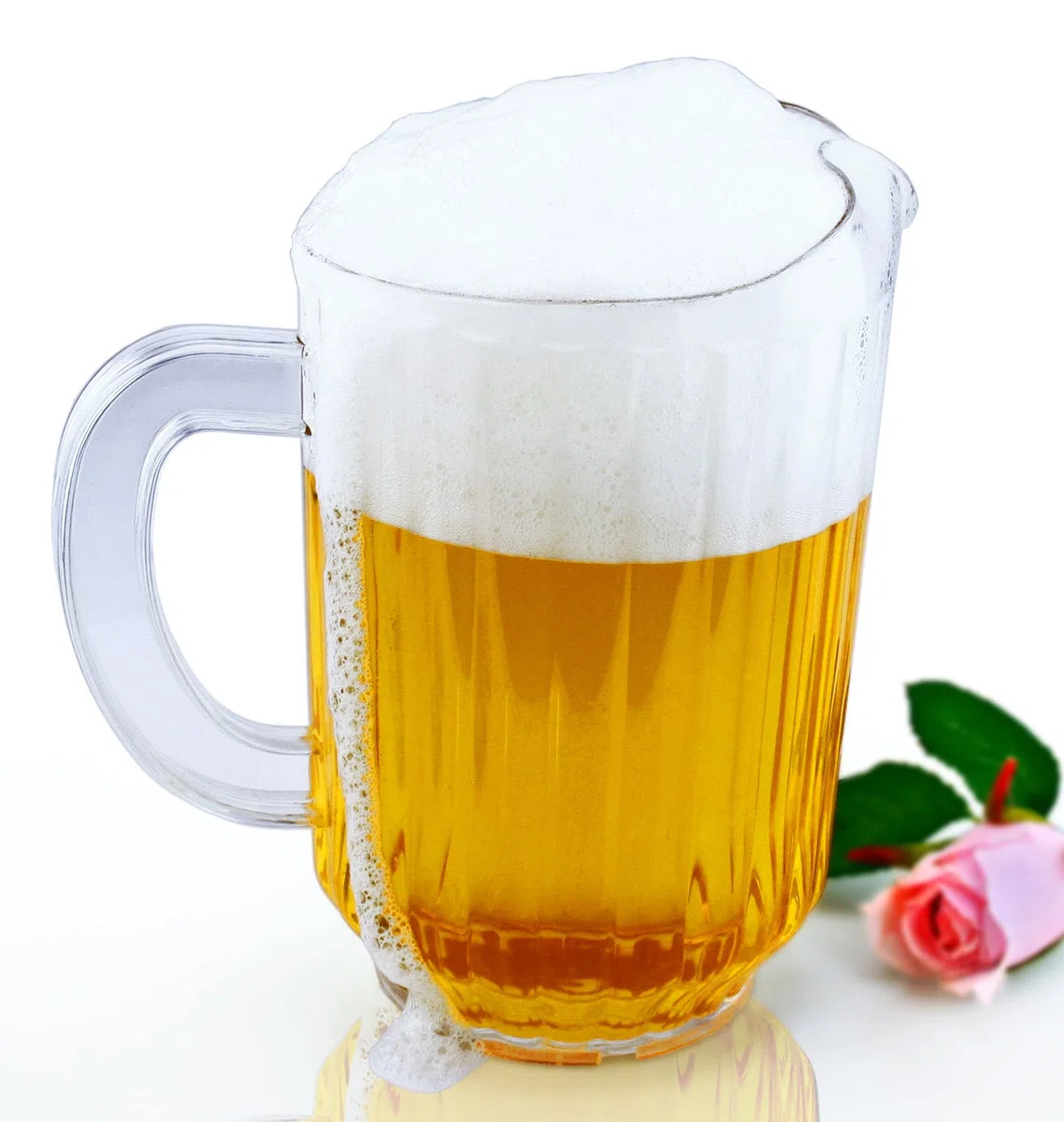 Nueva estrella 46113 policarbonato plástico restaurante agua Pitcher, 60-Ounce, transparente, juego de 12