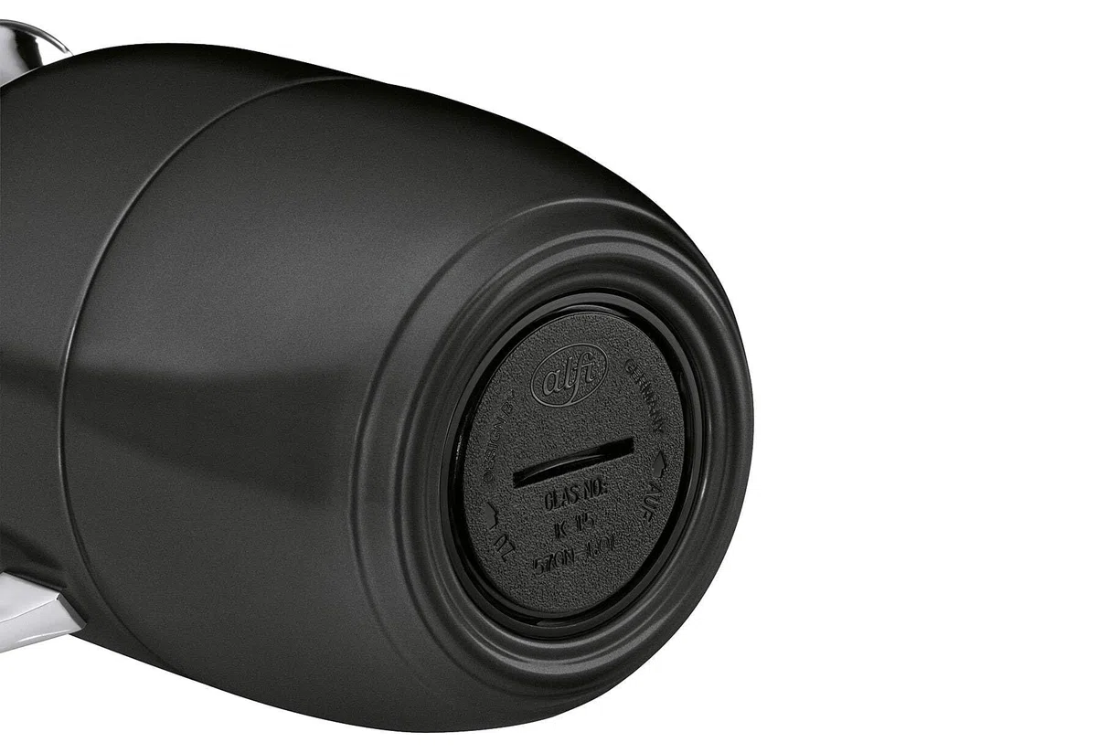 Alfi Juwel - Jarra aislada, color negro satinado, 1 l