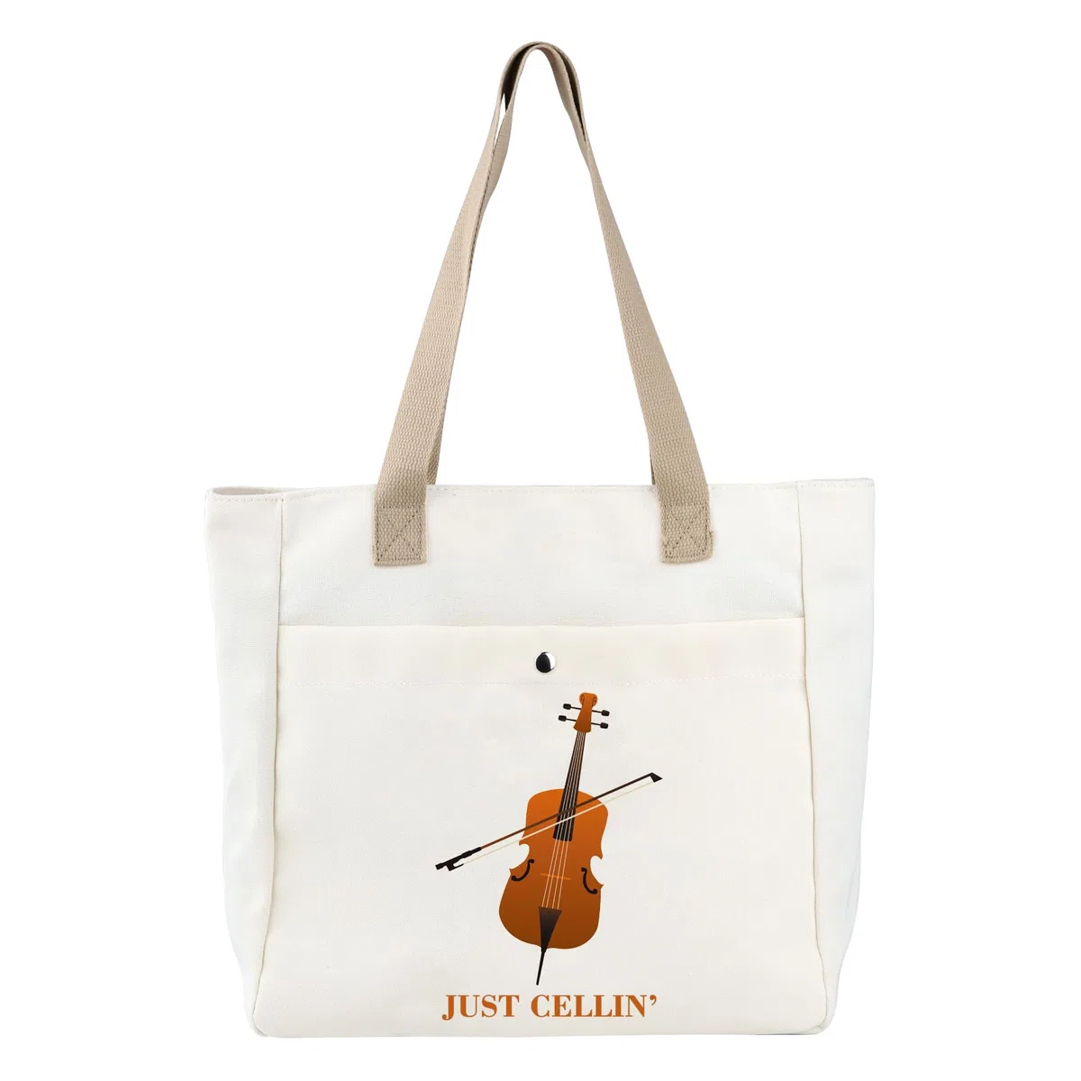 BDPWSS Just Cellin' Funny - Bolso de mano reutilizable para violonchelo orquesta músico de violonchelo