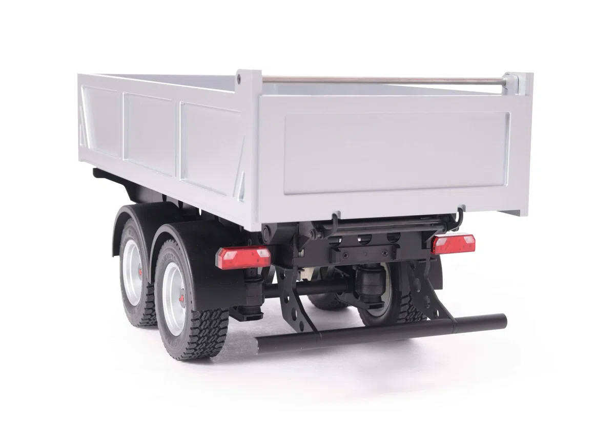 Carson Modellsport 500907425 Remolque de 2 Ejes con Centro de inclinación 1:14 - Montaje de Modelo de camión RC Compatible con Tamiya, Accesorios a Escala 1:14
