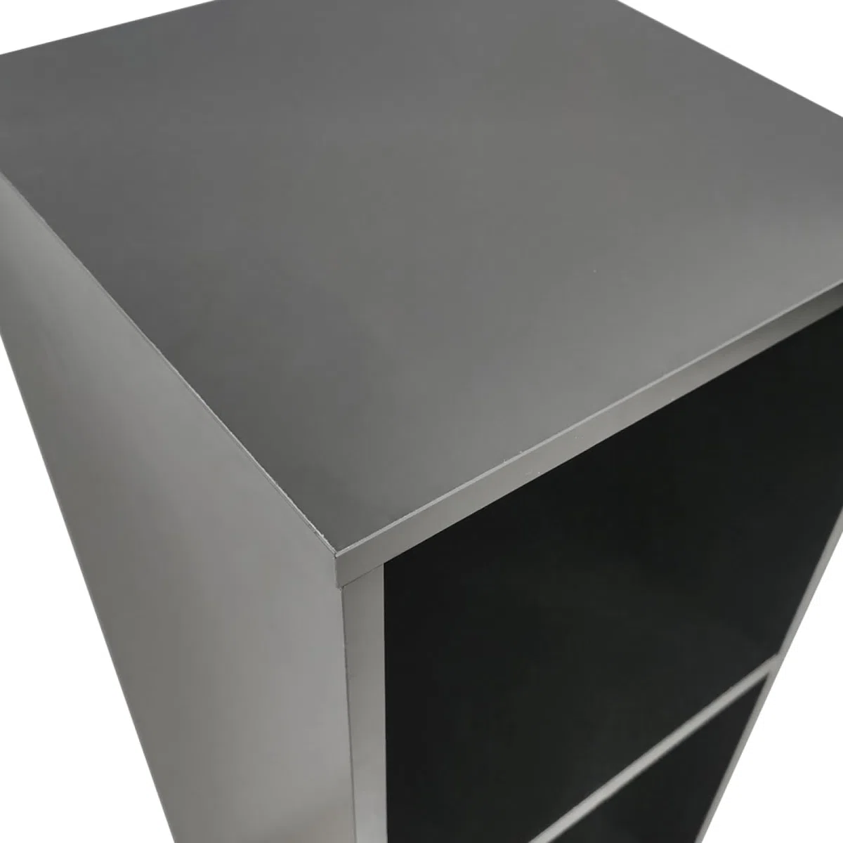 VDD Lp Gabinete de discos de vinilo - 3 compartimentos - negro