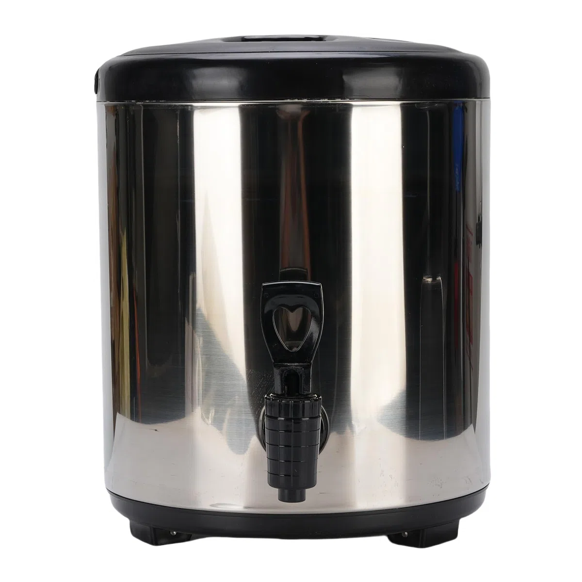 Yctze Dispensador de Bebidas Aislado de 6 Litros, Dispensador de Bebidas de Acero Inoxidable, de Grado Alimenticio 304 con Función de Frío Caliente, Ideal para Leche, té, Jugo y Sopa (SILVER)