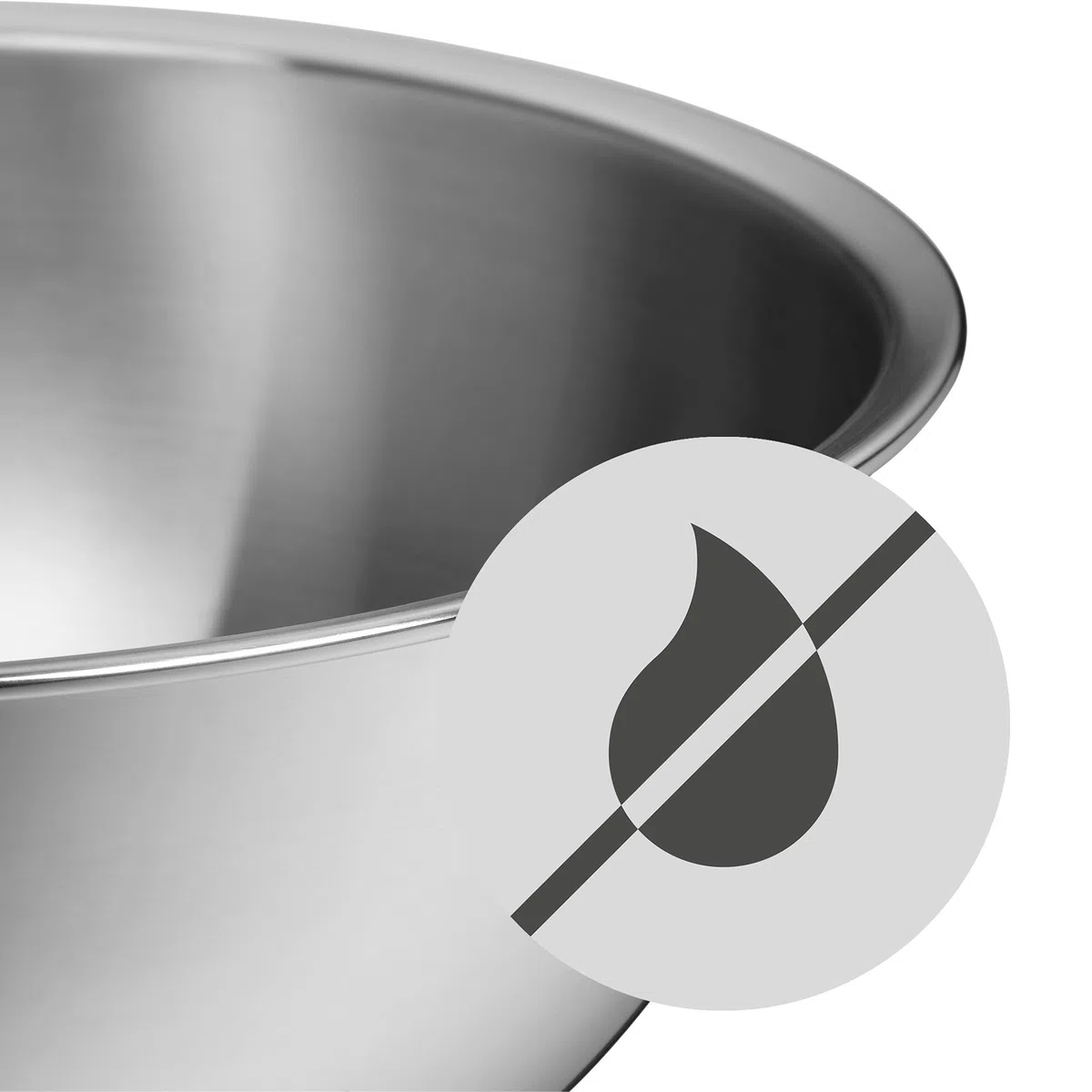 WMF Bol Gourmet - Set de 4 Cuencos de Mezcla (0,75L, 1L, 2L, 2,75L), Apilables, Acero Inoxidable Cromargan 18/10, Apto para Lavavajillas