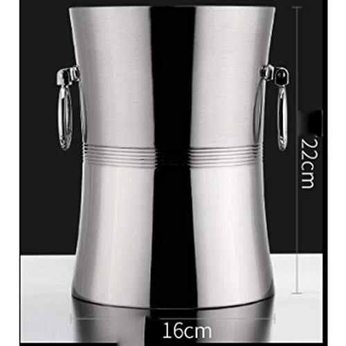 Bar Herramientas barware Vino cóctel Cerveza Herramientas Kits Acero Inoxidable champán Barril Cerveza Barril Grueso Cubo de Hielo Botella de Vino (16 cm)