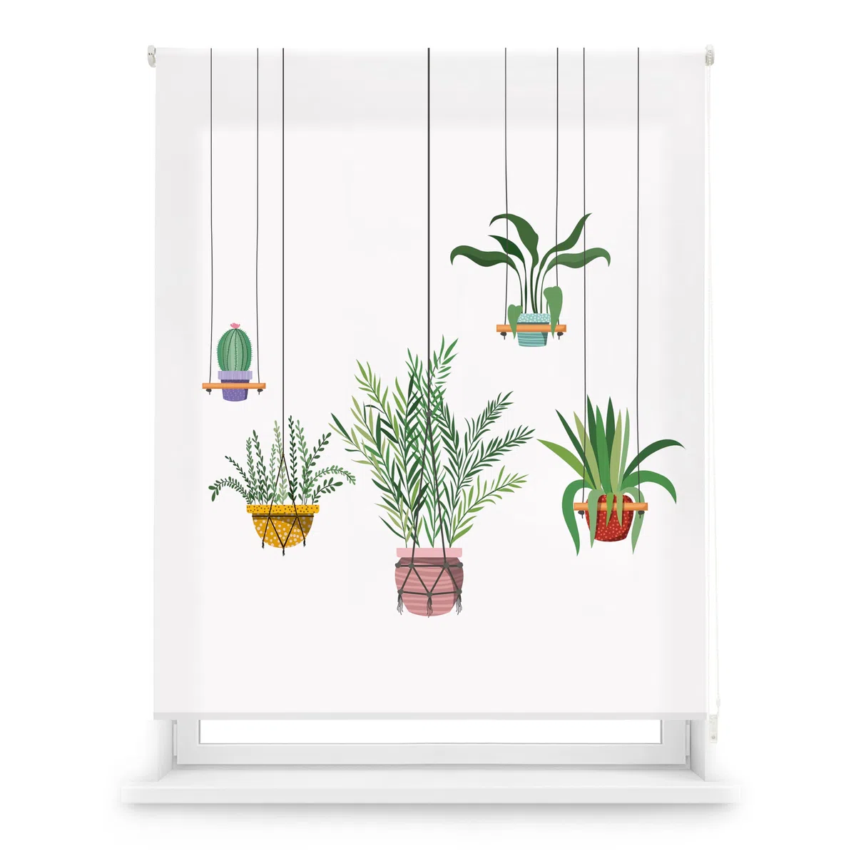 Blindecor Digital | Estor Enrollable Translúcido Estampado |Familia Cocina| Modelo C-Colgantes | 130 x 180 cm (Ancho por Alto) Tamaño de la Tela 126 x 175 cm | Estores para Ventanas