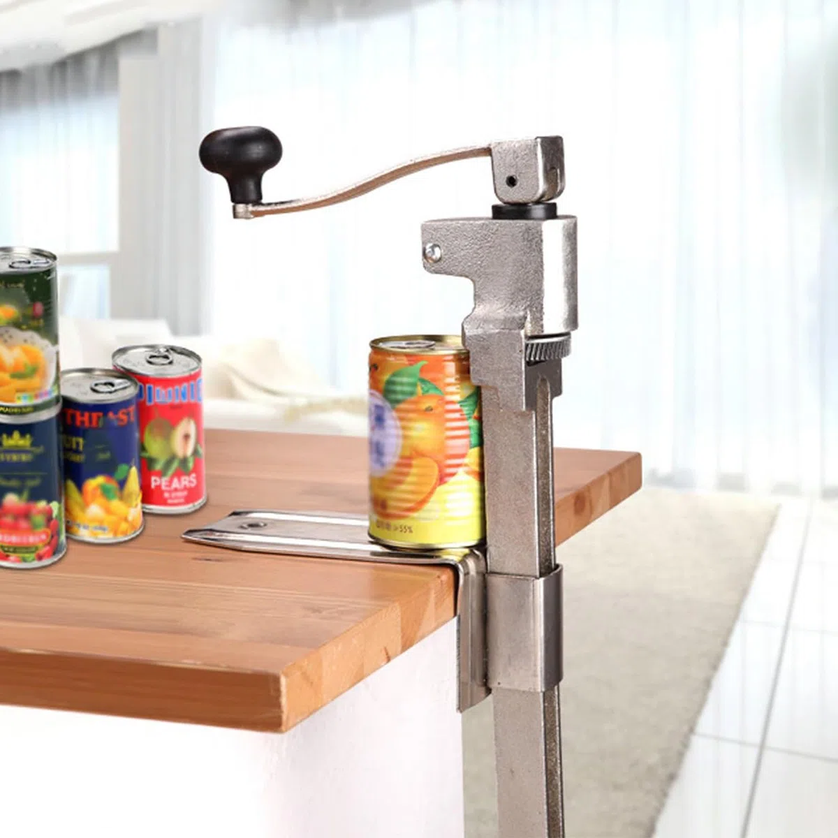 Abrelatas Abrelatas Industrial, Abrelatas Comercial, Abrelatas De Corte Seguro Para El Hogar, Abrelatas Manual De Mesa, Para Cocina, Restaurante, Hotel, Bar,Large