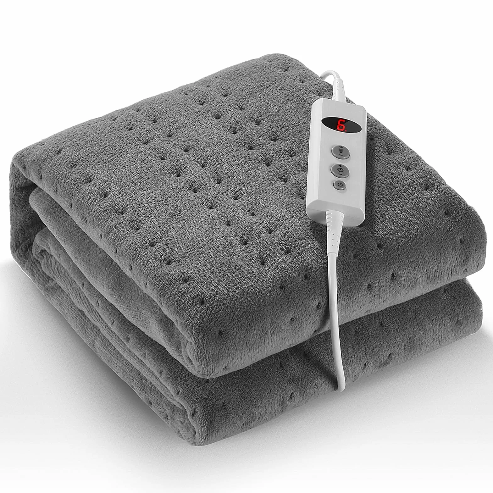 Manta Térmica Bajera Eléctrica 150x80 cm, Calientacamas Individual con 10 Niveles de Temperatura, Apagado Automático 1-9h, Lavable a Máquina, Fácil Instalación