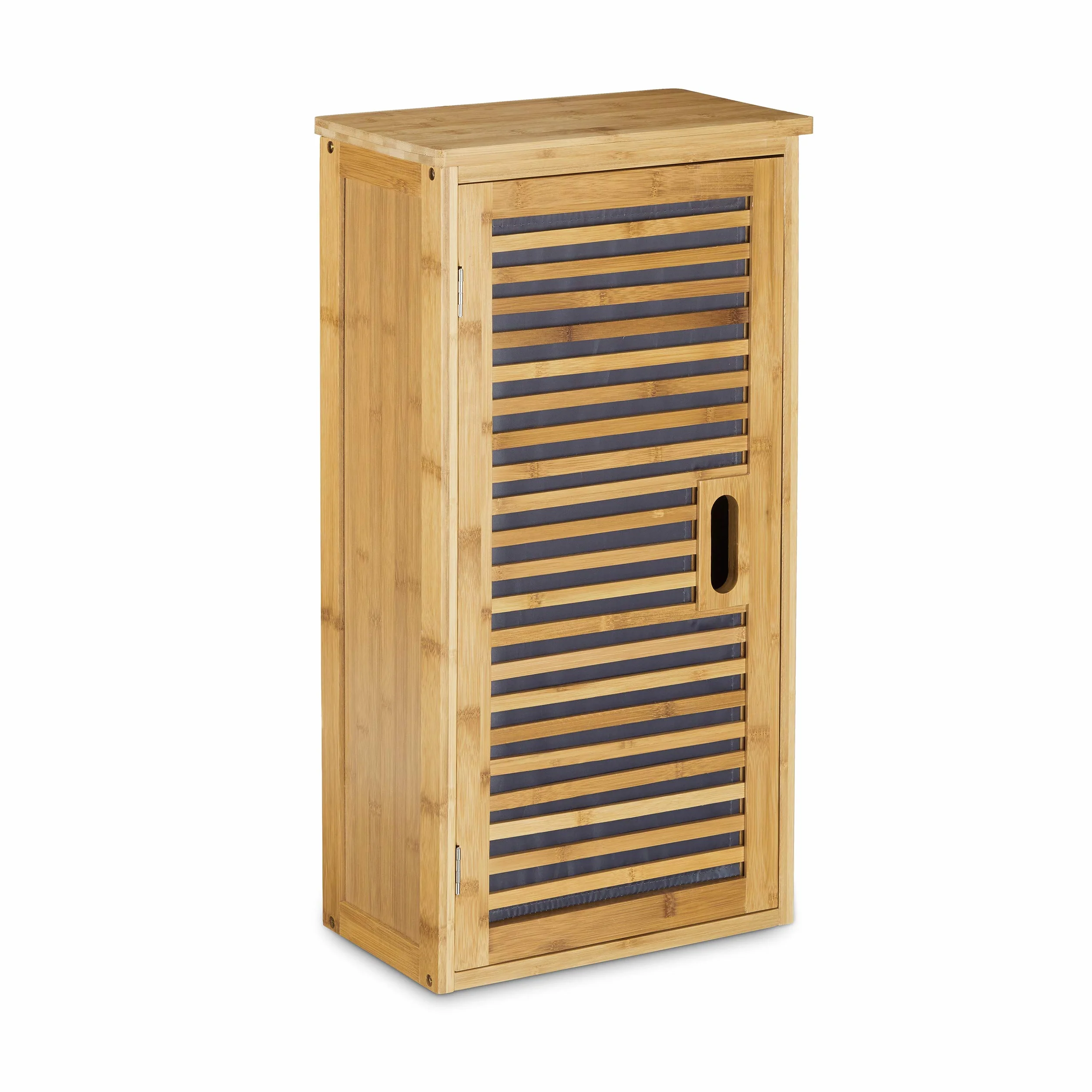 Armario de Pared con 1 Estante Flexible Hecho de bambú Baño Salón o Pasillo con Medidas 66 x 35 x 20 cm, Natural
