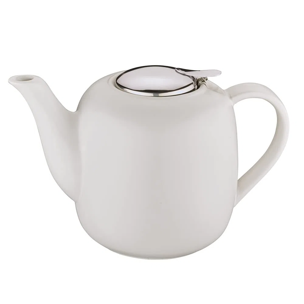 Küchenprofi Tetera London | de cerámica con filtro | Apto para lavavajillas | Capacidad de almacenamiento del calor para disfrutar del té de larga duración | Tetera con filtro | 8 tazas | 1,5 L
