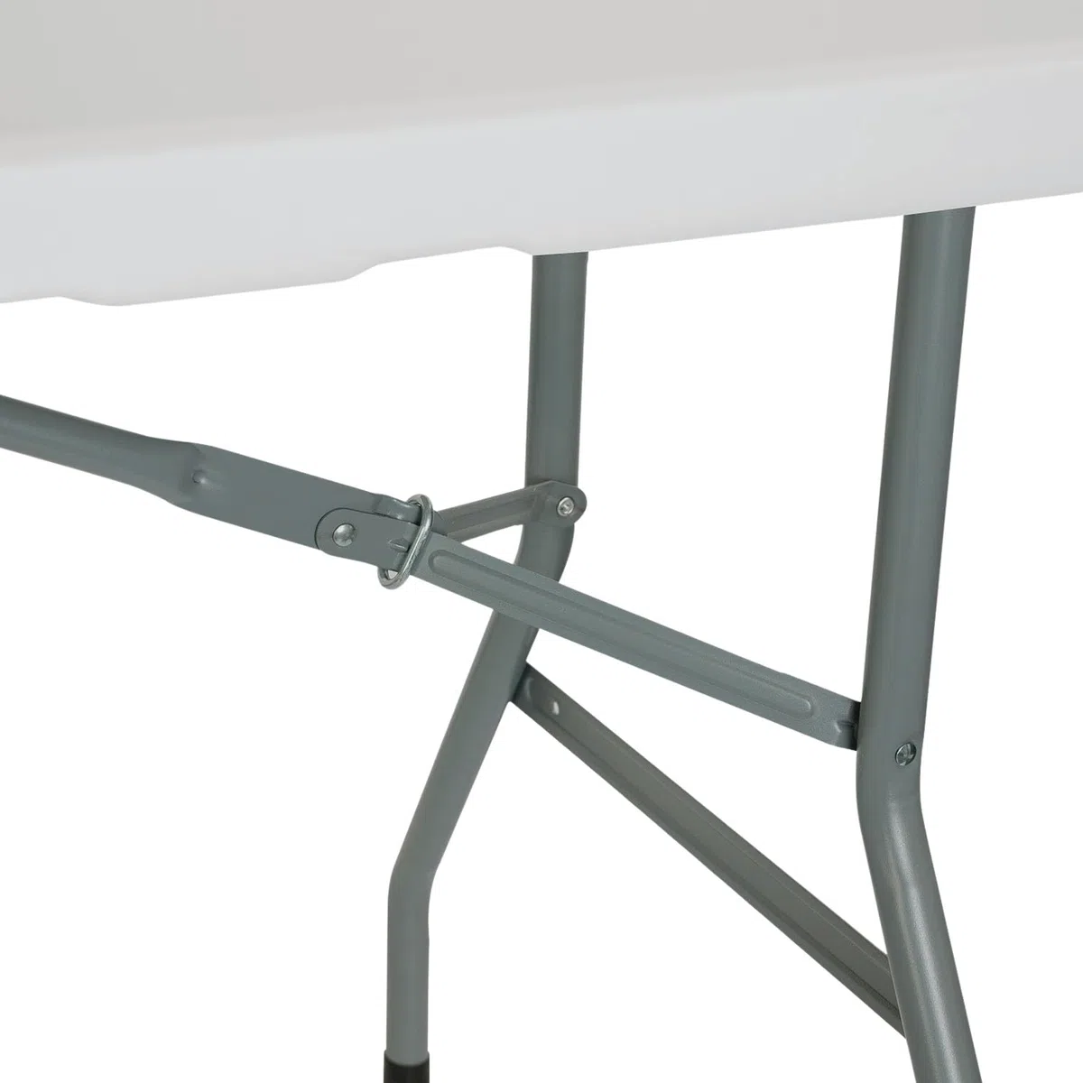 THINIA HOME - Mesa Plegable Rectangular Catering 150cm (Pack 2), Resina/Acero, Interior/Exterior, Jardín y Terraza, Resistente Humedad y Rayos UV, Portátil, 4 Comensales, Dimensiones 150x70x74cm