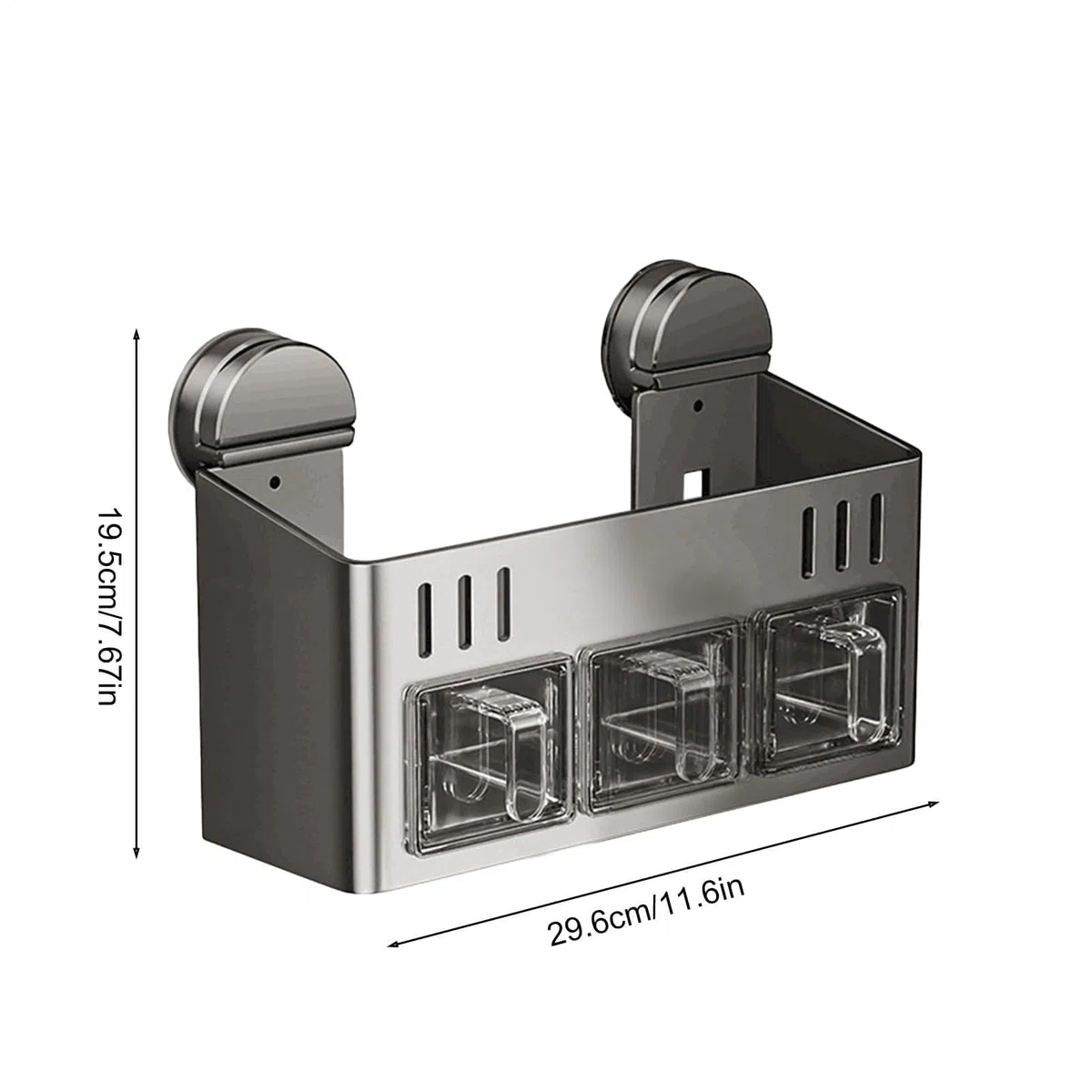 Estante impermeable para especias | Almacenamiento de doble capa de acero inoxidable | Soporte de armario de cocina y refrigerador que ahorra espacio para especias y condimentos