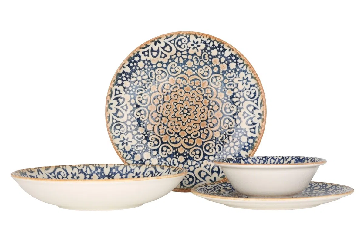 Bonna Juegos de vajilla - Alhambra - 24 piezas - 6 Personas - Porcelana