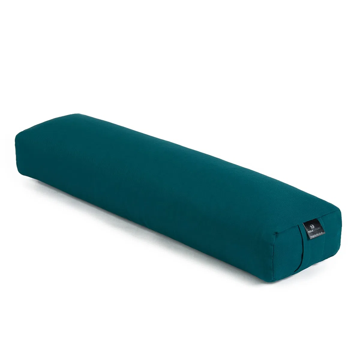 Yoga Studio EU Pranayama - Cojín de trigo sarraceno, 18 cm x 63 cm x 10 cm, cojín de meditación y yoga con funda de algodón orgánico, ligero