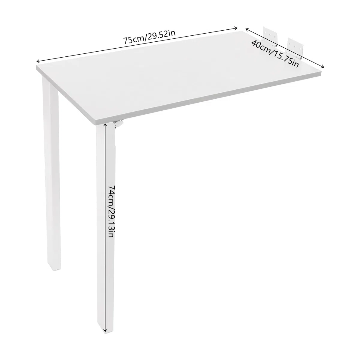 Mesa plegable montada en la pared, ahorra espacio y es ideal para caravanas, dormitorios, estudios y salones. més