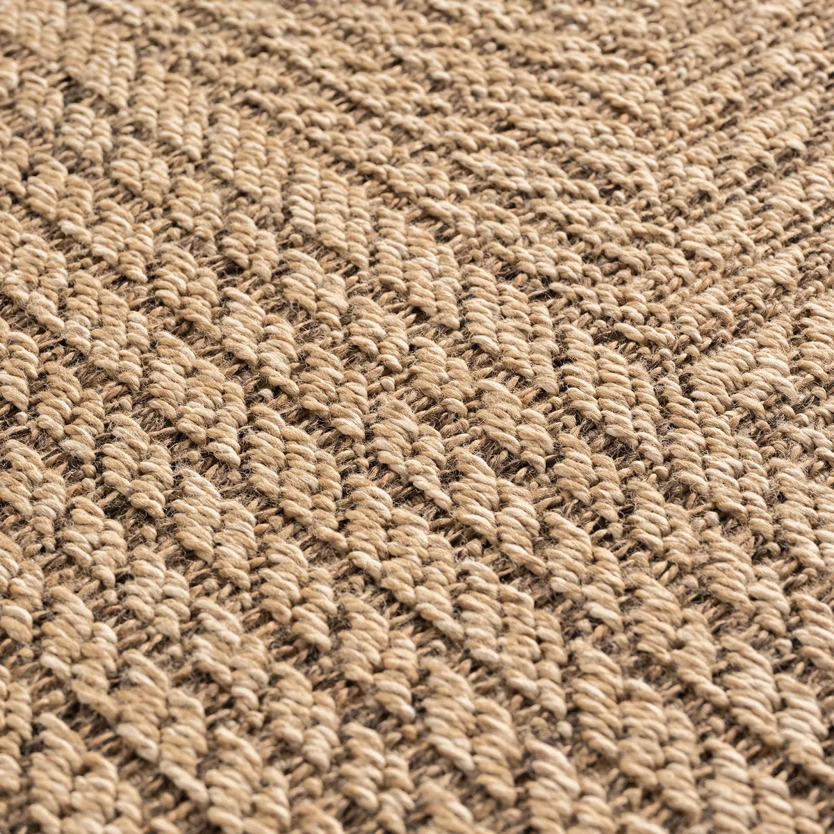 HomebyHome Alfombra Exterior 200x290 cm Resistente a la Intemperie Fácil Cuidado Aspecto Yute Natural Diseño Escandinavo para Salón Dormitorio Terraza Balcón Jardín