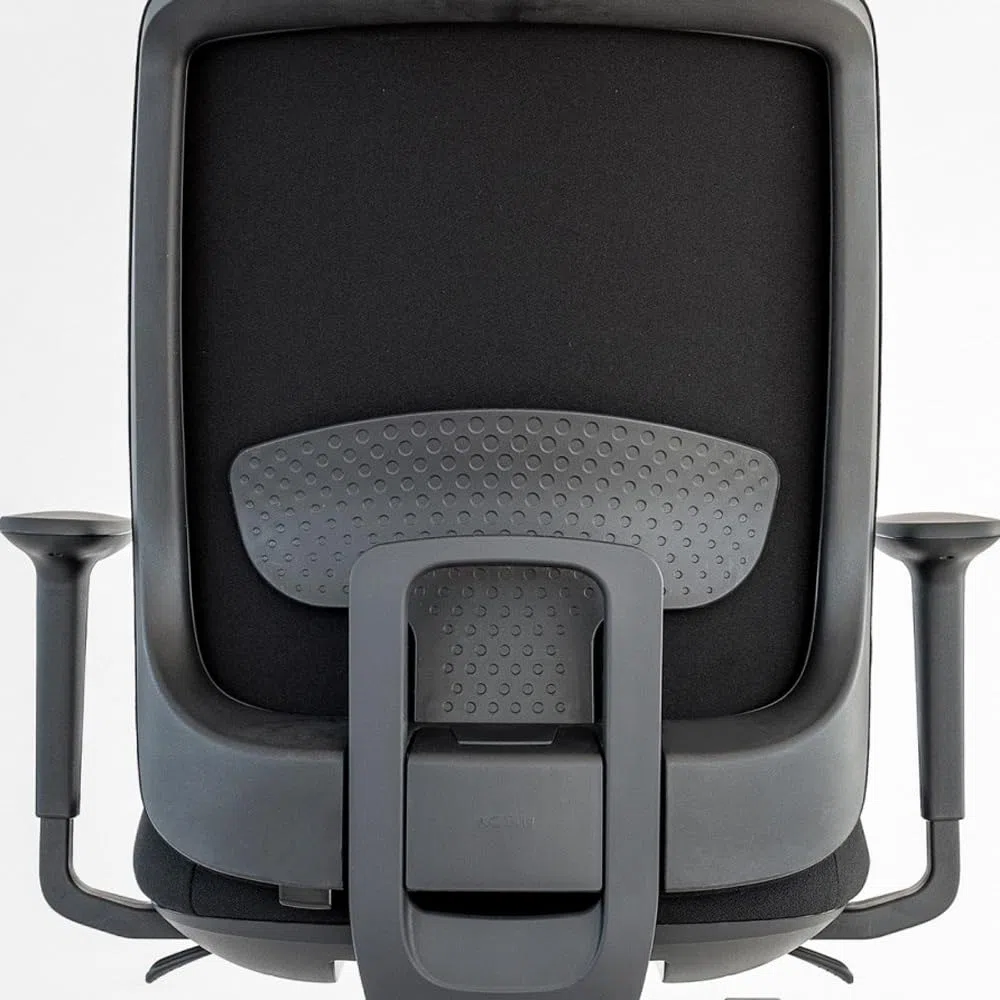 Silla de Oficina Profesional Actiu Trim Carbon Black Tapizado | hasta 150 kg y Uso de hasta 24 Horas… (Brazos 3D, con Cabezal)